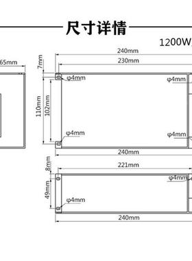 功率普通电源S-112200W直流1VOWA-10V输入工控工业化设备开关电大