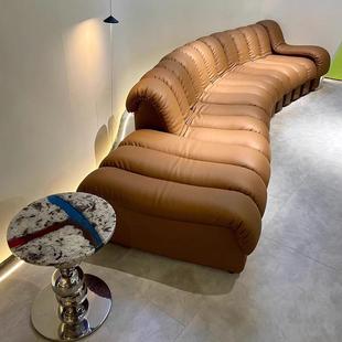 DeSed6DS0设计师e蛇形沙发0别墅大小户型中古组合弧型93494创意沙