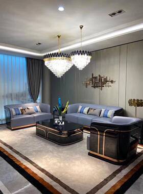 沙系式后PFZ现代简约客厅发列意—J17