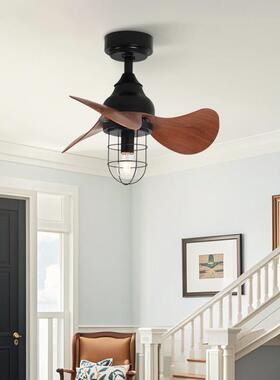 美式复古风吊间扇灯632商用工业22寸扇灯衣风帽餐厅卧室扇吊灯