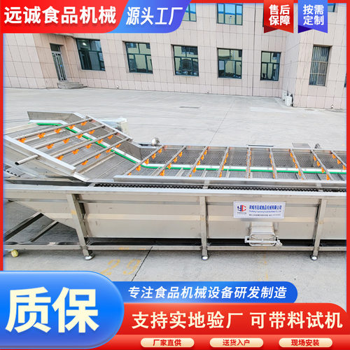 生姜花生气泡清洗机 全自动火龙果气泡清洗机 竹笋果蔬喷淋清洗机