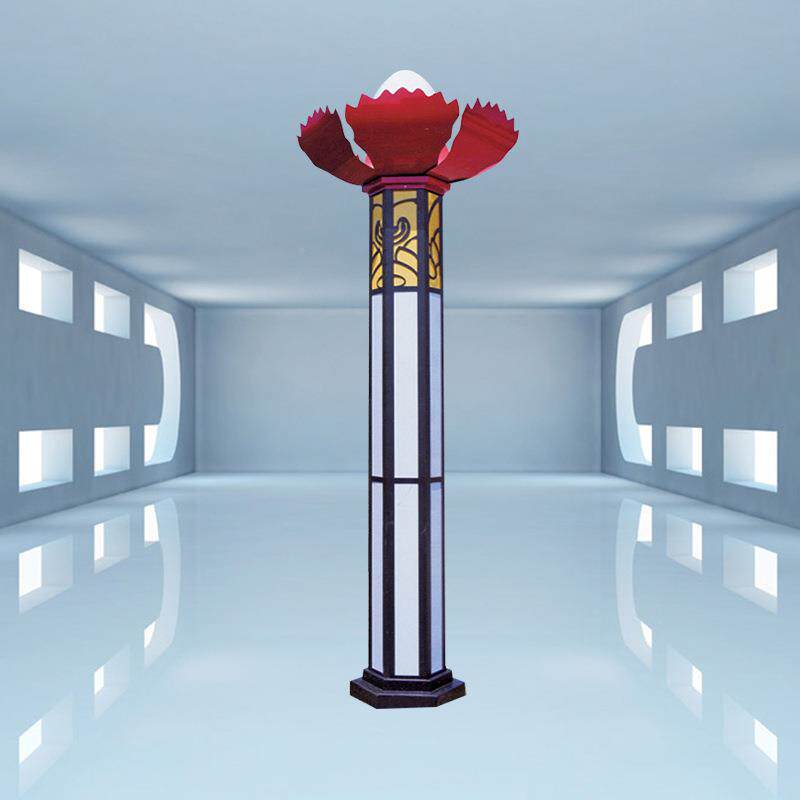 阳能路灯户外灯带灯杆全套500WQIE6新农45米大功太率高杆LED庭村