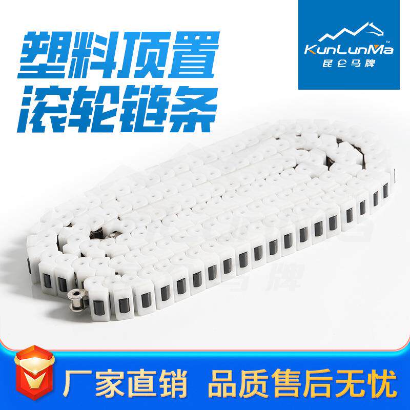 替代新进口FT能C40塑料顶置滚轮托链条08A顶GKS置盖板源盘输送链