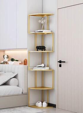 轻奢创意立式转角书架简约家用铁艺物架多落收地办公室层pxx66HS5