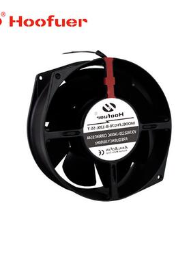 Hoofuer弘172175铁叶轴流风FH170-B-机散热风扇0110V220V孚5圆形