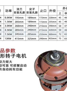 南京特种电机ZD14形1-动47.5KW锥转异子步电机5TGKT电葫芦起升电