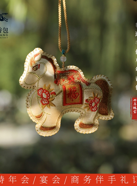 非遗马庄香包马上有福气香囊手工缝制包挂车挂年货订制生肖伴手礼