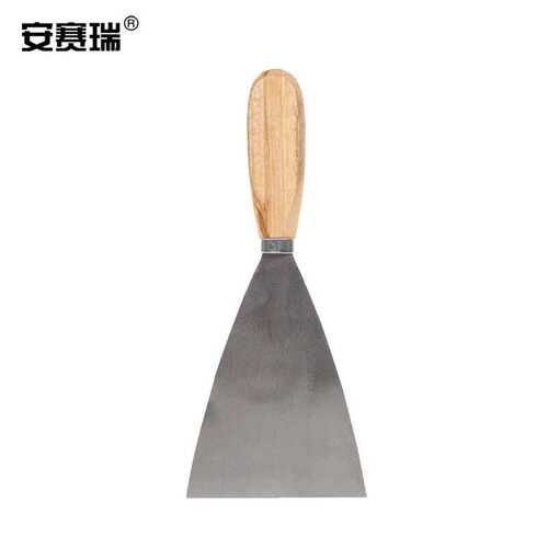 安赛瑞木柄油灰刀（12把装）清洁刀刮刀铲刀腻子刀刮灰刀抹泥刀清
