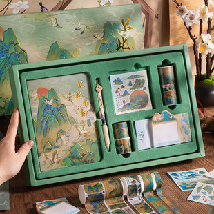 诗歌摘抄本空白本小学生写诗集现代仿古笔记本古风日记手账本国潮