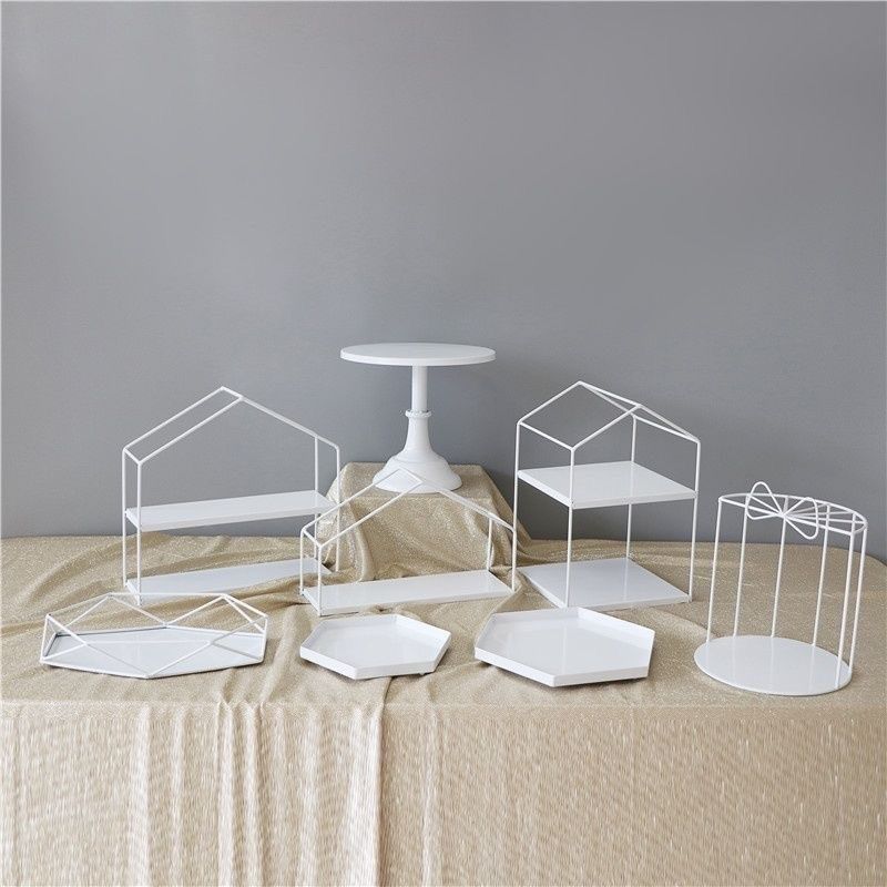 白色金属铁艺甜品台摆件展示架欧B式下午茶蛋糕点心架冷餐茶歇摆,餐饮具,果盆/果盘/果篮,淘宝优惠券,粉丝福利购,淘宝优惠卷