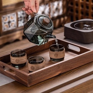 煮茶器茶具煮w茶壶家用电陶炉小型养生冲泡茶器底 高硼硅玻璃新款