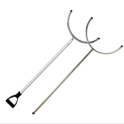 幼儿园保安防卫钢叉防暴套装伸缩便携F式不锈钢叉校园安保器材装