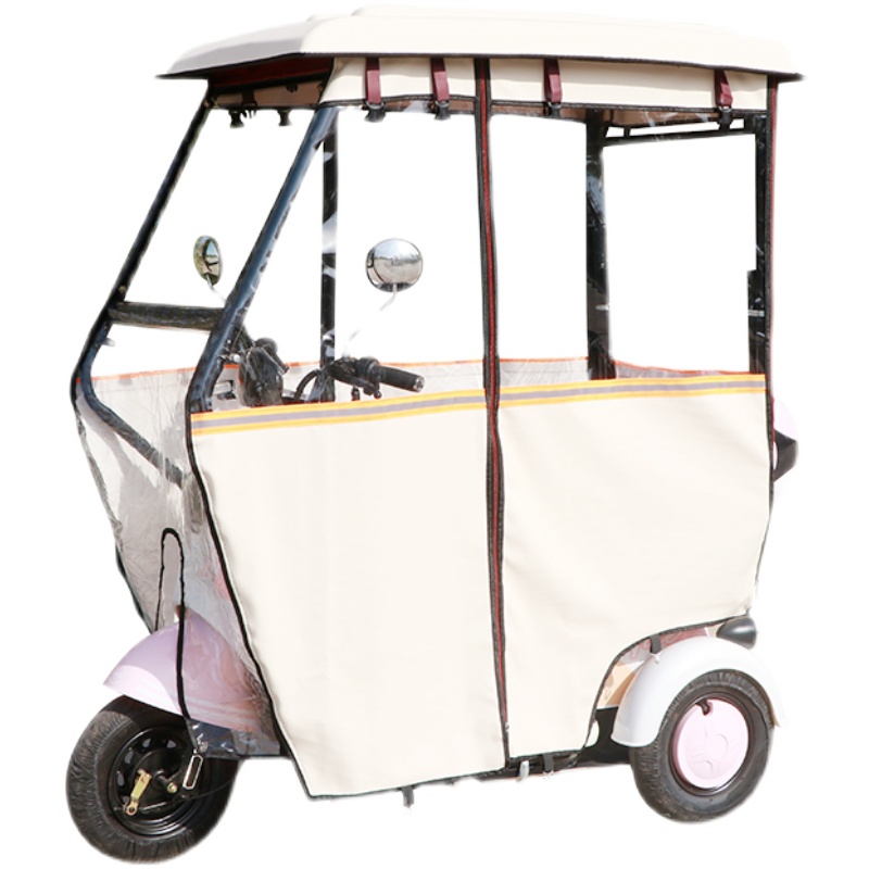 电动三轮车雨g棚小型车挡风防寒防雨老年迷你休闲车棚保暖全封闭