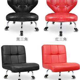 带轮小凳子圆滑轮家用老人带娃靠背椅带轮椅子带靠背W学步万向轮