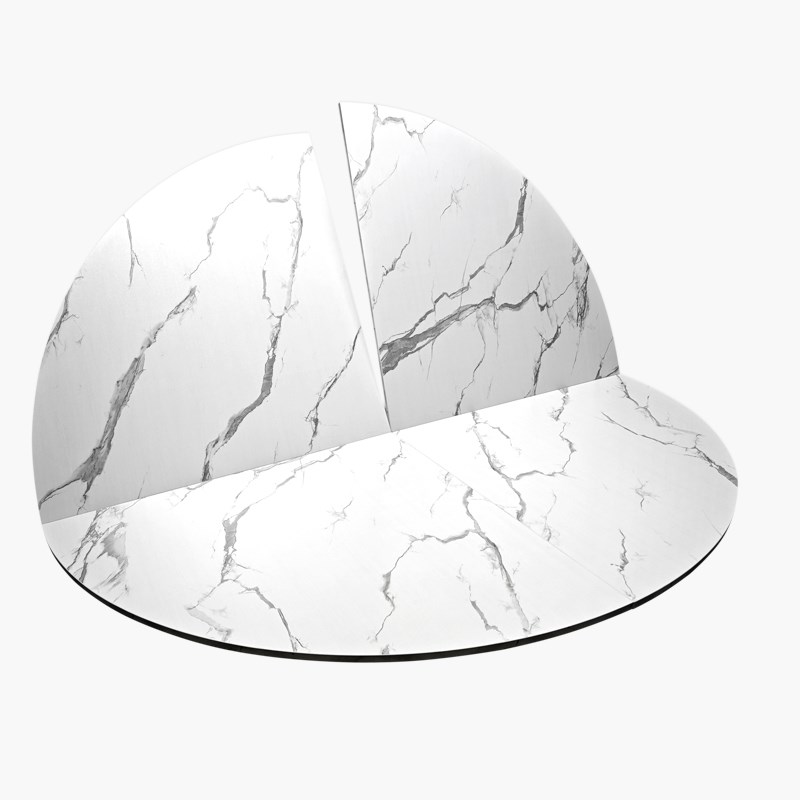 12/10/14/16人四分可折叠圆桌面4折圆桌N台面板餐桌圆形家用大圆