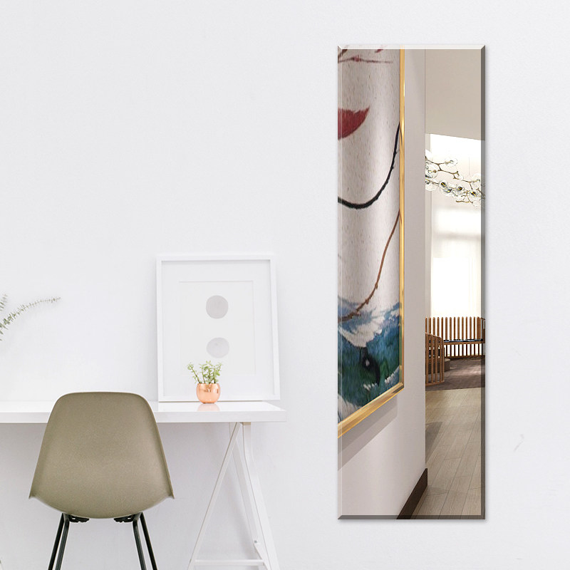 穿衣镜新疆包邮实木落地壁挂试衣镜乌鲁木齐发货粘贴.贴墙大镜子