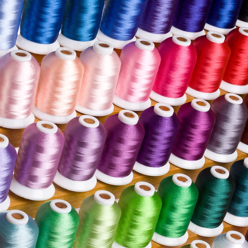 120种颜色 1i20D/2股1000米长度 家用电脑绣花线 缝纫线 流苏