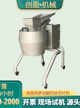 商用大型果蔬切丝切片机全自动萝卜菌菇切片机黄瓜辣椒莴笋擦丝机