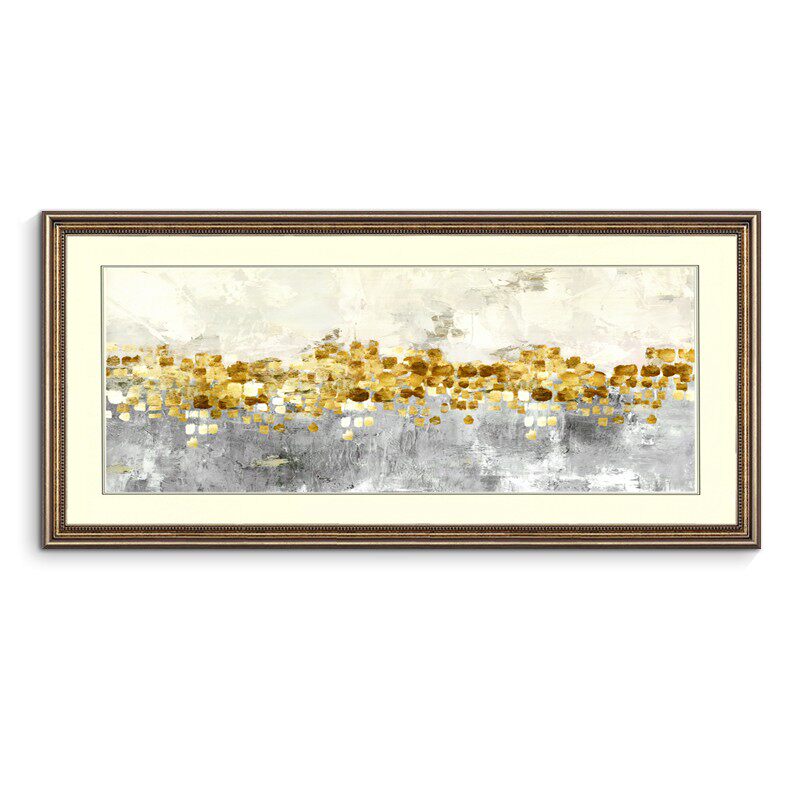 现货跳舞的星星装饰画客厅玄关卧室美式壁画横版长幅油画床头抽象