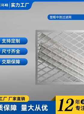 20x20x1板式塑料框空气过滤器- MERV 13 防尘宠物抗敏 (1+4 )片装