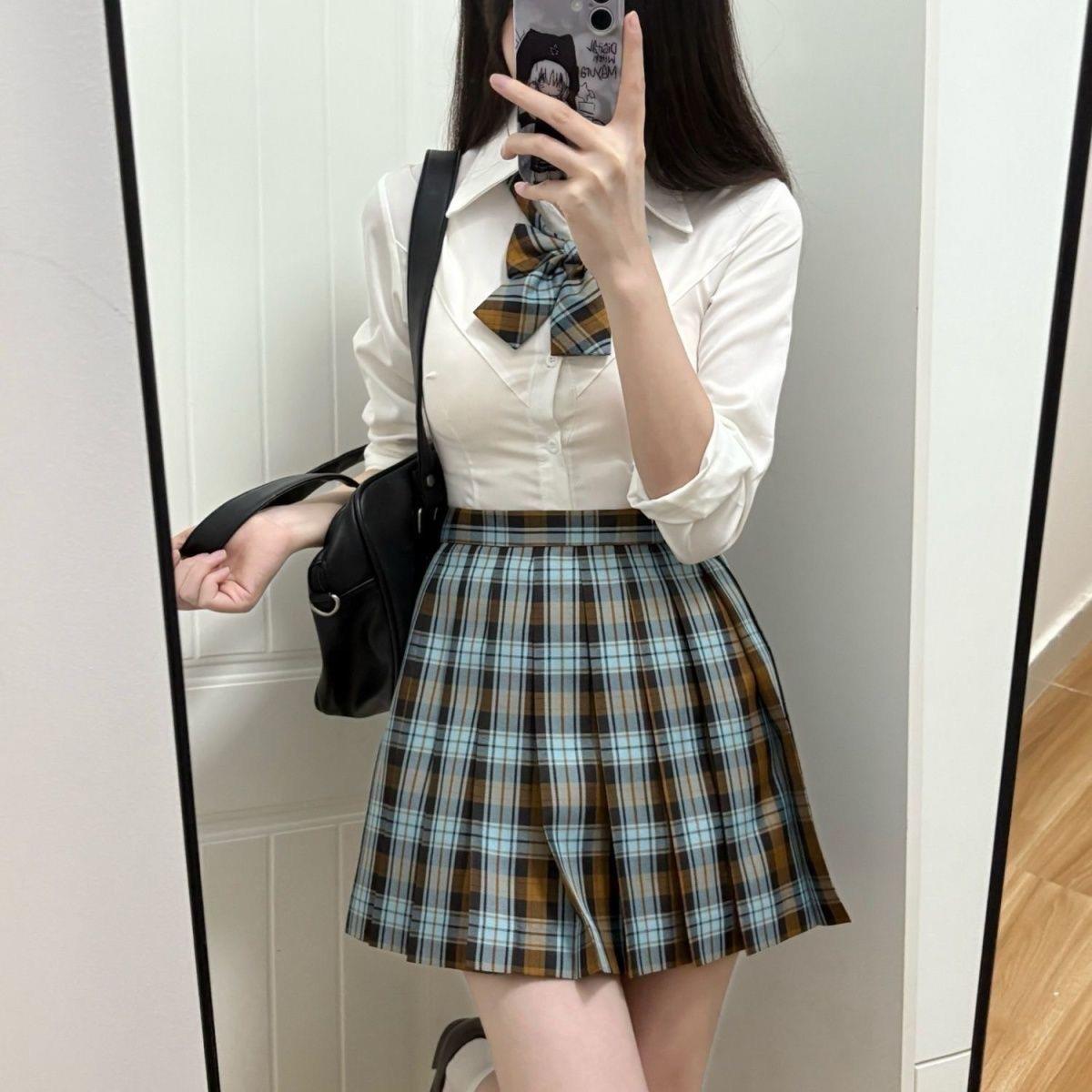 空栗鼠丸JK制服正版秋刀鱼同格裙