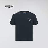 TrueReligion春夏情侣款 T恤 圆领中性男友风短袖