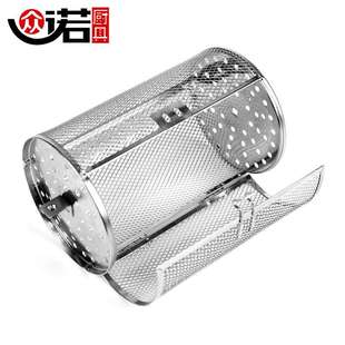 12×23cm电烤箱通用旋转不锈钢烤笼烤花生板栗坚果转笼庭烘焙用具