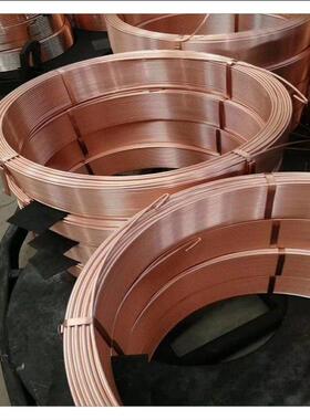 T2紫铜管20*20*1.5脱脂紫铜方管6mm*1mm软态铜管TP2紫铜盘管