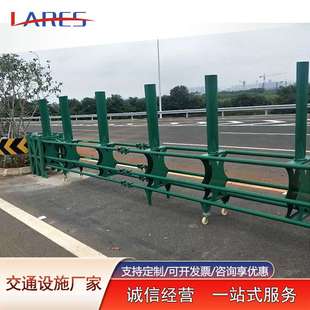 高速公路预应力活动护栏am级渐变式折叠蝴蝶板桁架式开口活动护栏