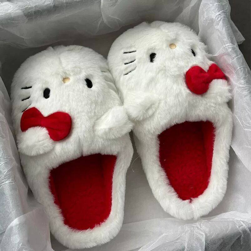 hellokitty毛毛棉拖鞋防滑家居室内女士宿舍可爱拖秋冬季2024新款,居家布艺,居家棉拖/棉鞋,淘宝优惠券,粉丝福利购,淘宝优惠卷