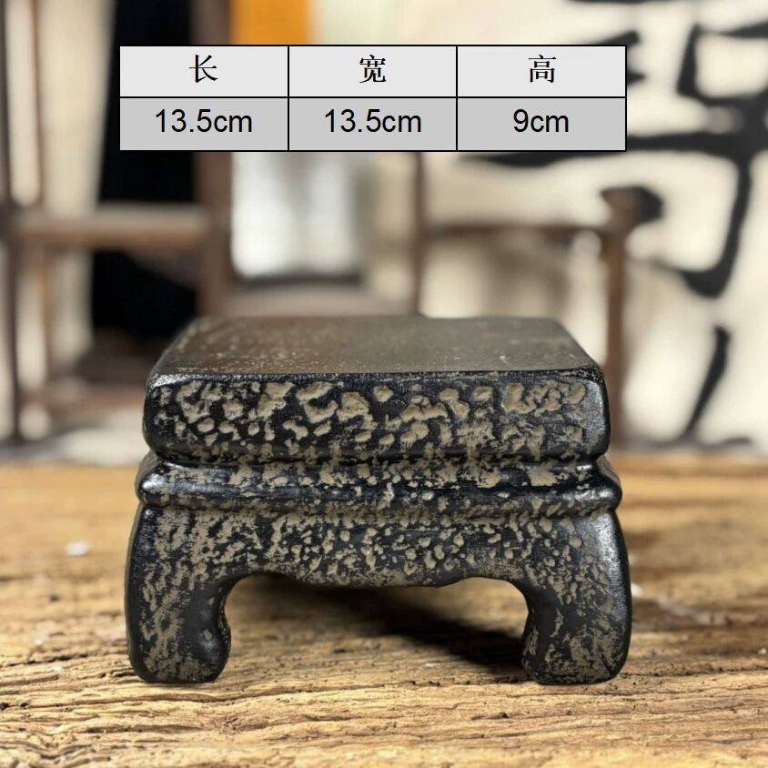 做旧装饰摆件底座案头方几新古典中式风格仿石国风禅意花盆托盘,家居饰品,桌面摆件,淘宝优惠券,粉丝福利购,淘宝优惠卷