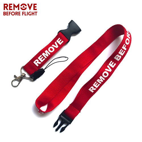 外贸流行钥匙扣广告礼品印字钥匙扣REMOVE BEFORE FLIGHT挂绳