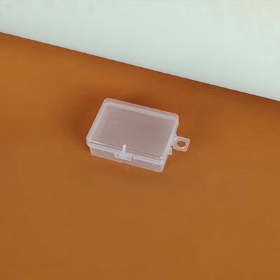 透明饰品塑料盒小锁扣U型夹简约黑色一字夹储物盒pp整理收纳盒