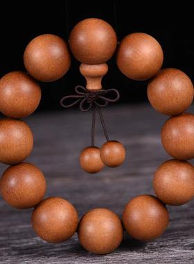 非洲芭比檀香黑肉手串佛珠手链沉香血檀文玩收藏