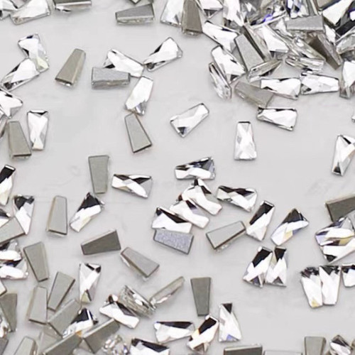 2770梯形施华洛异形钻白色平底美甲钻华子2026