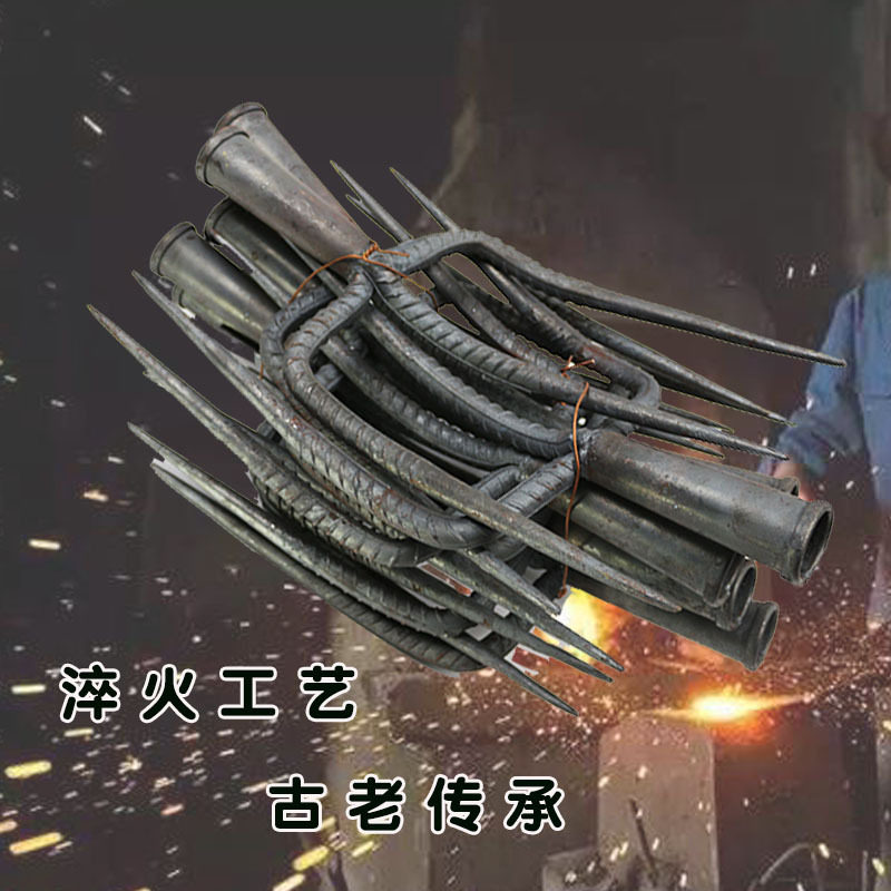 翻地叉挖地叉松土器三齿叉三齿锄农具农用钢叉铁叉锄头翻土耙E18