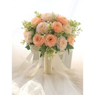 手捧花新娘结婚韩式婚礼花球婚纱照捧花假花伴娘拍照道具花束