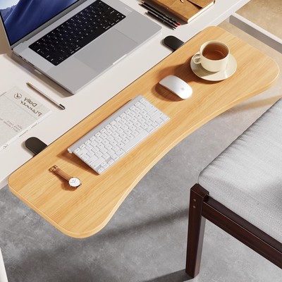 桌面延长板免打孔扩展加宽折叠板键盘支架电脑桌子延伸加长板托架