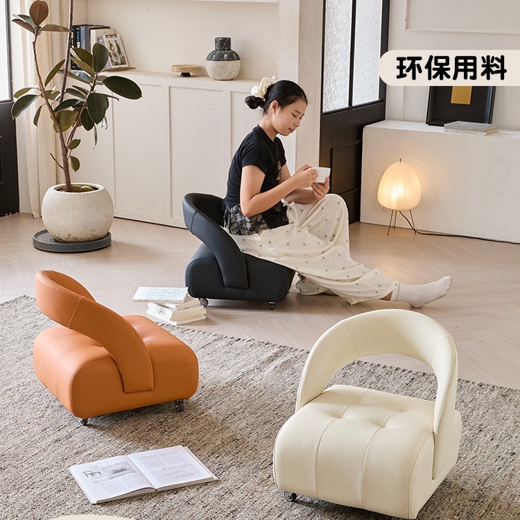 万向轮小凳子客厅家用感滑轮小板凳沙发凳换鞋靠背小椅子
