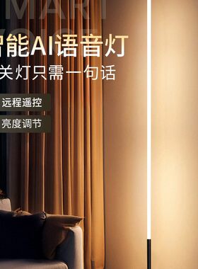 感应小夜灯卧室智能语音家用床头灯台灯氛围落地灯客厅声控灯遥控