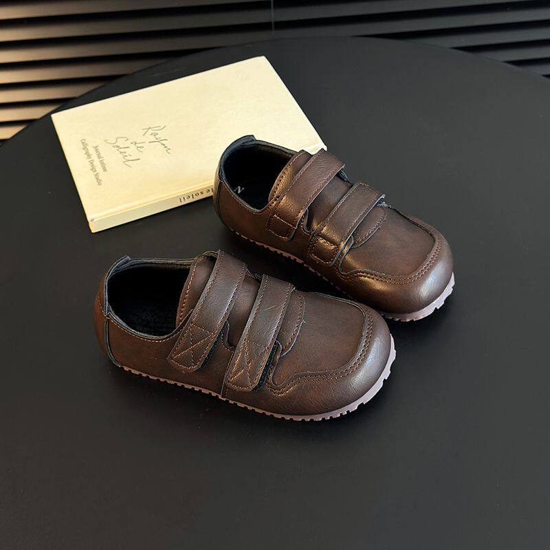 校园男童女童儿童皮鞋鞋子黑色宝宝英伦学生表演演出软底春秋新款