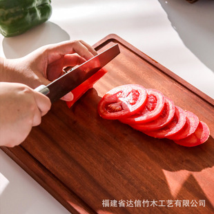 乌檀木菜板家用切果蔬菜砧板实木案板实木整木砧板粘板切菜板E18