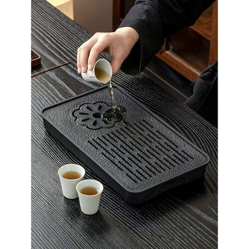 新款简约茶盘轻奢茶海小型家用储水托盘茶台功夫泡茶茶具储水干泡