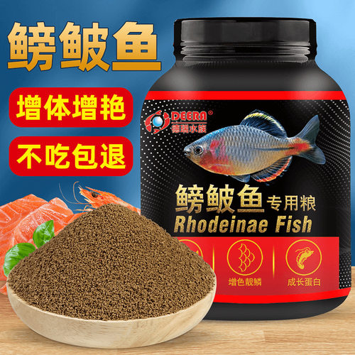 鳑鲏鱼饲料鱼食小颗粒原生鱼粮麦穗鱼小型鱼观赏鱼旁皮鱼饲料