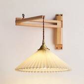 壁灯支架北欧壁灯带开关免打孔伸缩折叠旋转民宿卧室床头墙壁设计