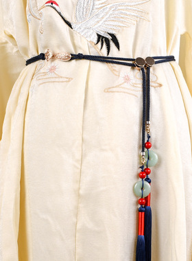 汉服腰带宫绦扣绳装饰腰腰腰链腰佩挂明坠唐古风系带制流苏绳时尚