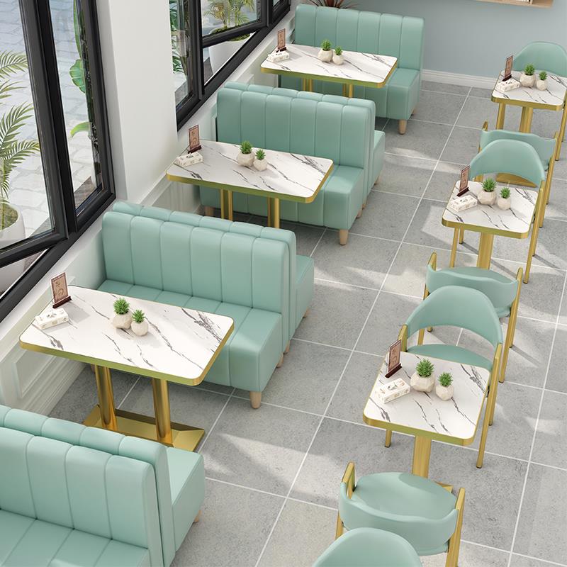 西餐厅卡座沙发商用定制餐桌酒吧网红奶茶店长桌烧烤甜店桌椅组合