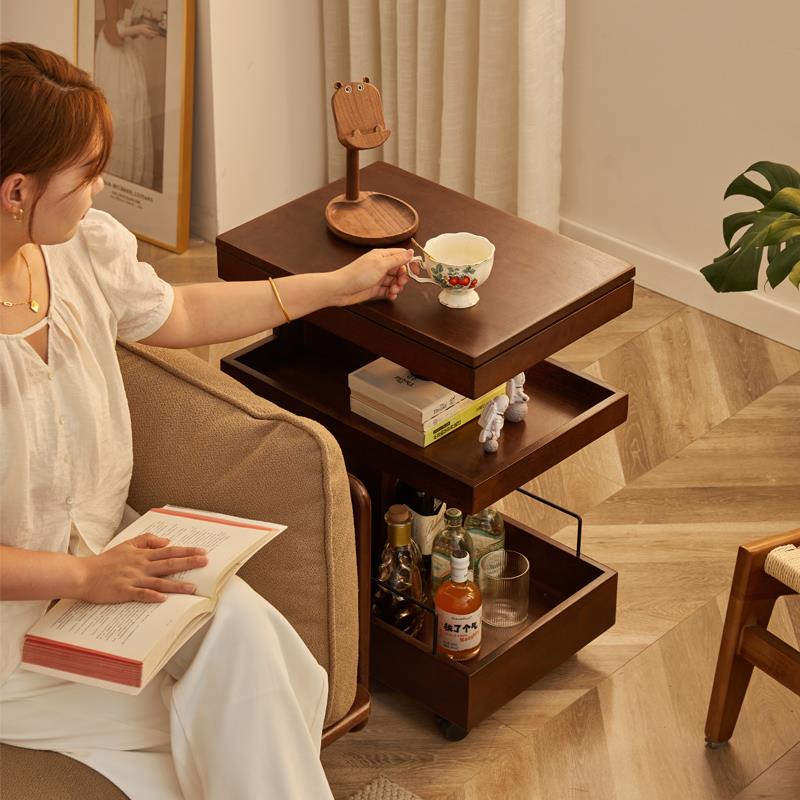 边几家用沙发边柜可移动小推车床头茶几小桌子创意角几收纳置物柜