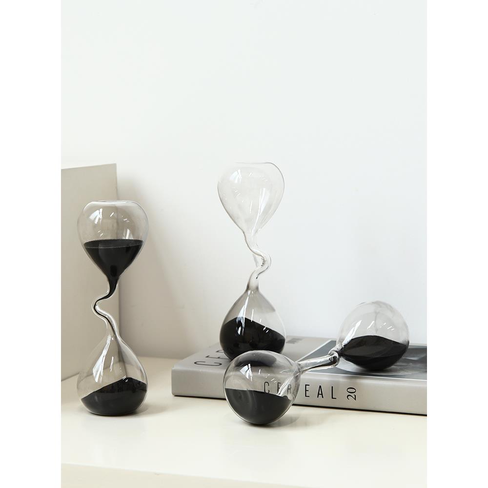 创意扭曲时间沙漏计时器摆件办公室桌面卧室装饰品轻奢高级感小众