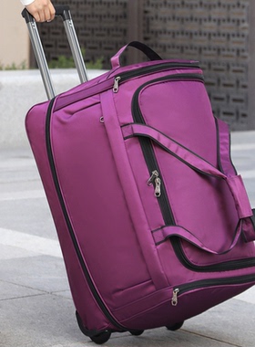 2025新款拉杆包旅行包男女轻便防水多功能行李包可扩容带鞋仓带轮